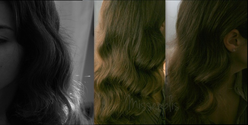 Melena de ondas cepilladas sin producto missenplis